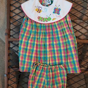 Austin & Ashley Toddler Girl Size 4T- Dress with Bloomers. Primary Colors